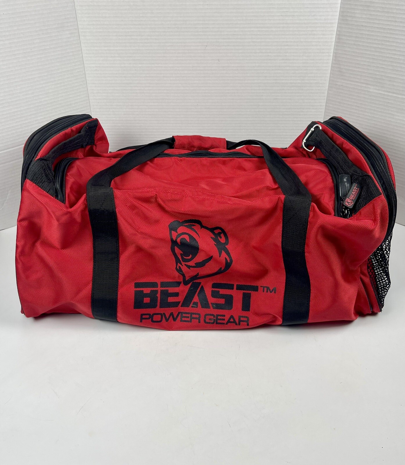 Beast Power Gear Gym Duffle Bag W/Shoe Compartment Adjustable Shoulder Strap