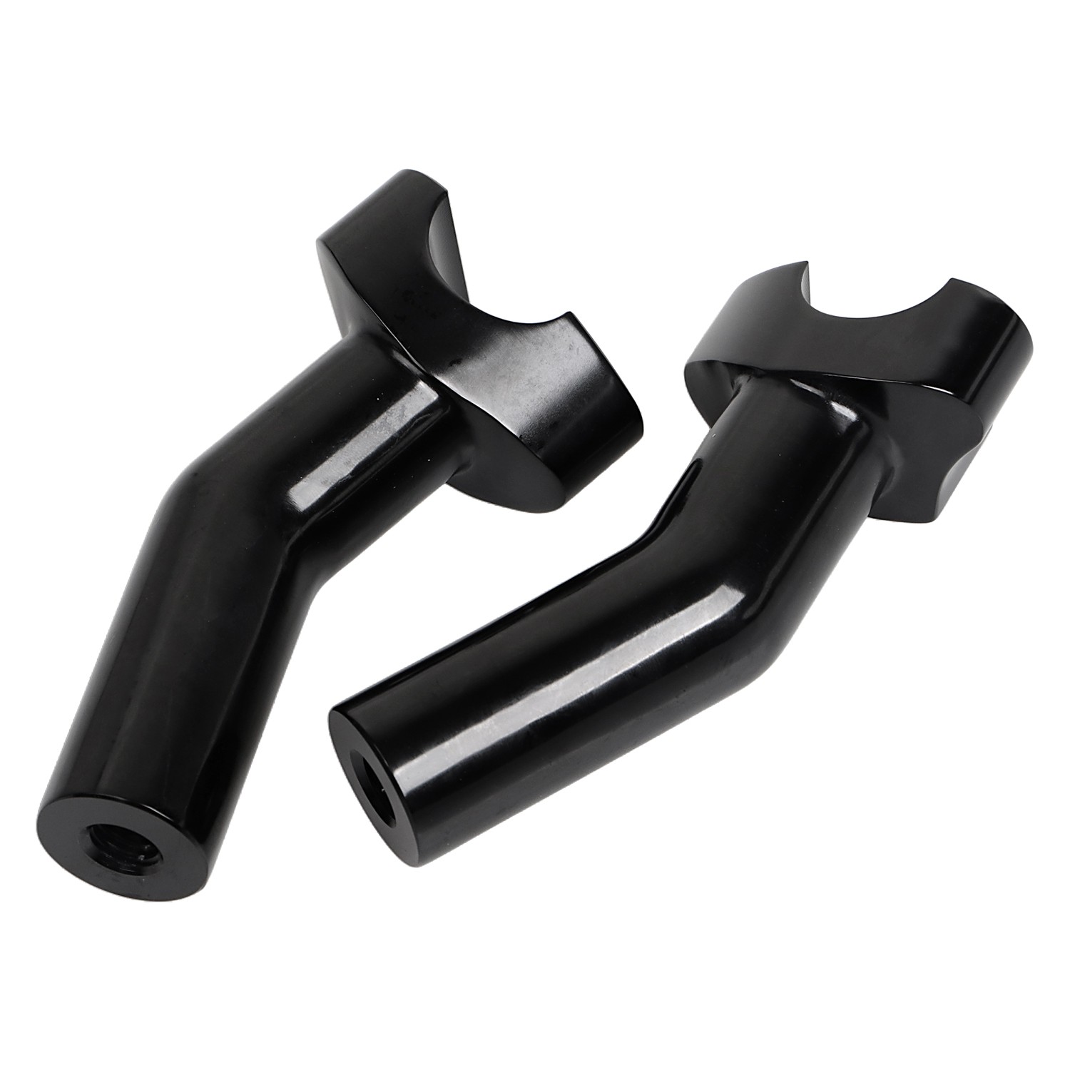 4.5" Tall Pullback Handlebar Risers For Harley Dyna Street Bob Heritage Softail