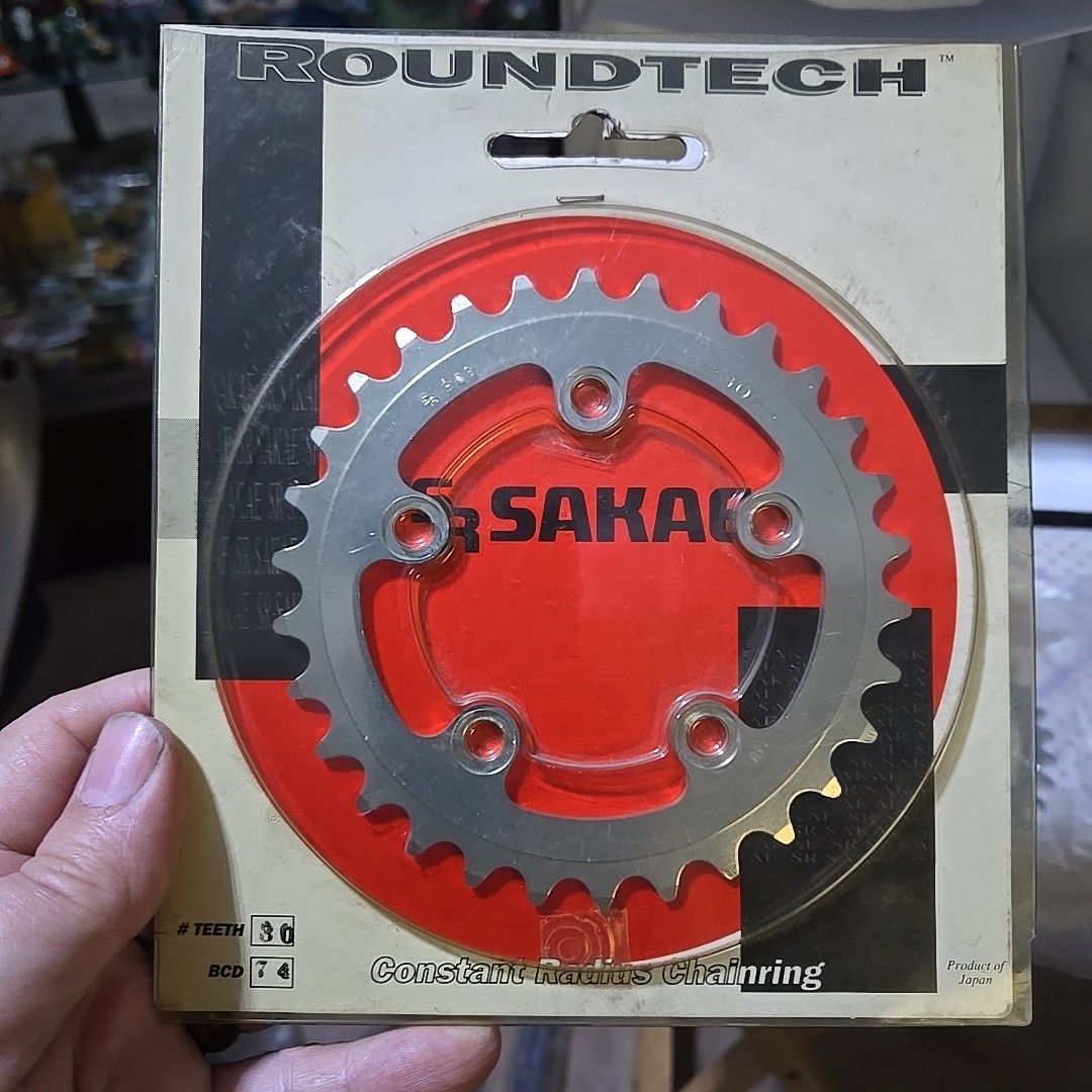 SR Sakae Roundtech Constant Radius Chainring 30t 74BCD NOS