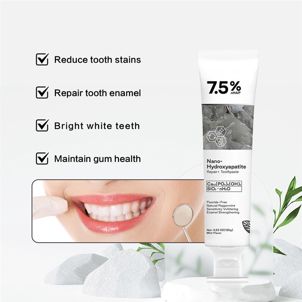 7.5% Hap Nano Hydroxyapatite Toothpaste Remove Deep Clean For Sensitive Teeth US