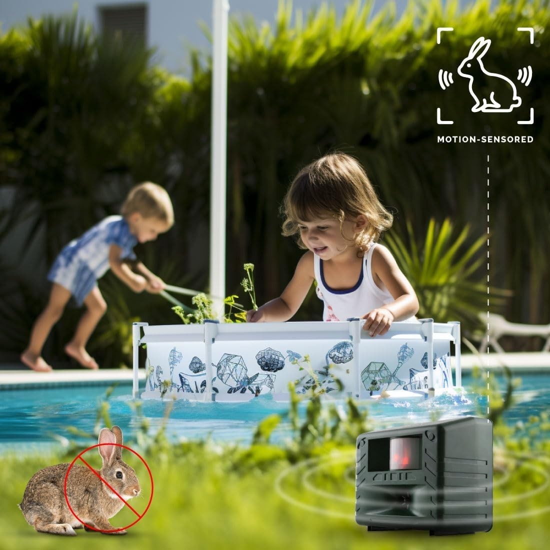 Yard Gard, Electronic and Ultrasonic Animal Stopper Device with Motion-Sensor...