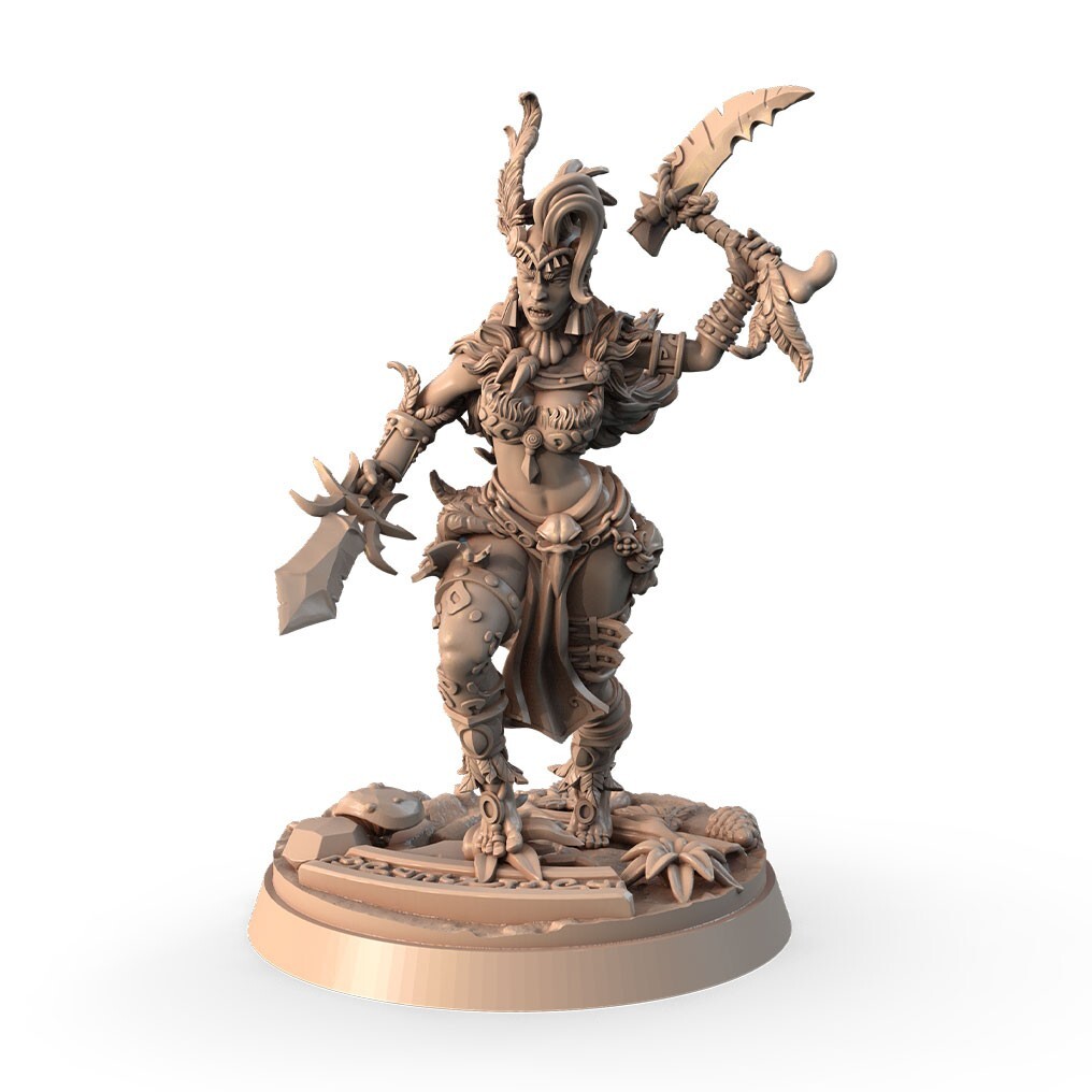Amazonian Warrior Woman - Hook - Signum Games - Fantasy Dungeons and Dragons