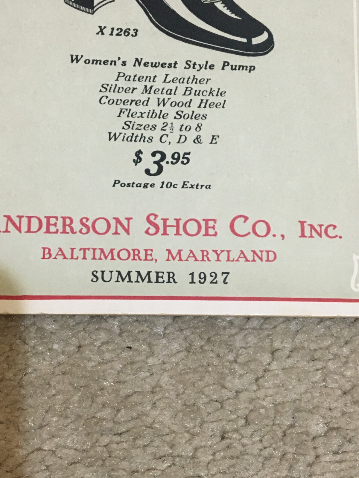 Vntg 1927 Anderson Shoe Co Men Women Shoes & Socks 52 Page Color Catalog Fashion