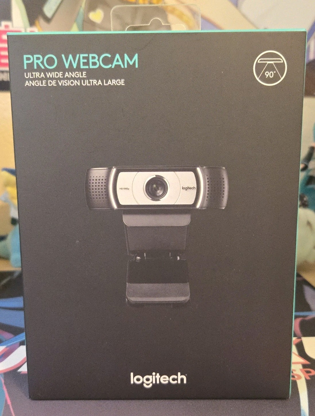 Logitech - Pro Webcam Full HD 1080 for Laptops - Black - 960-0010 NEW sealed