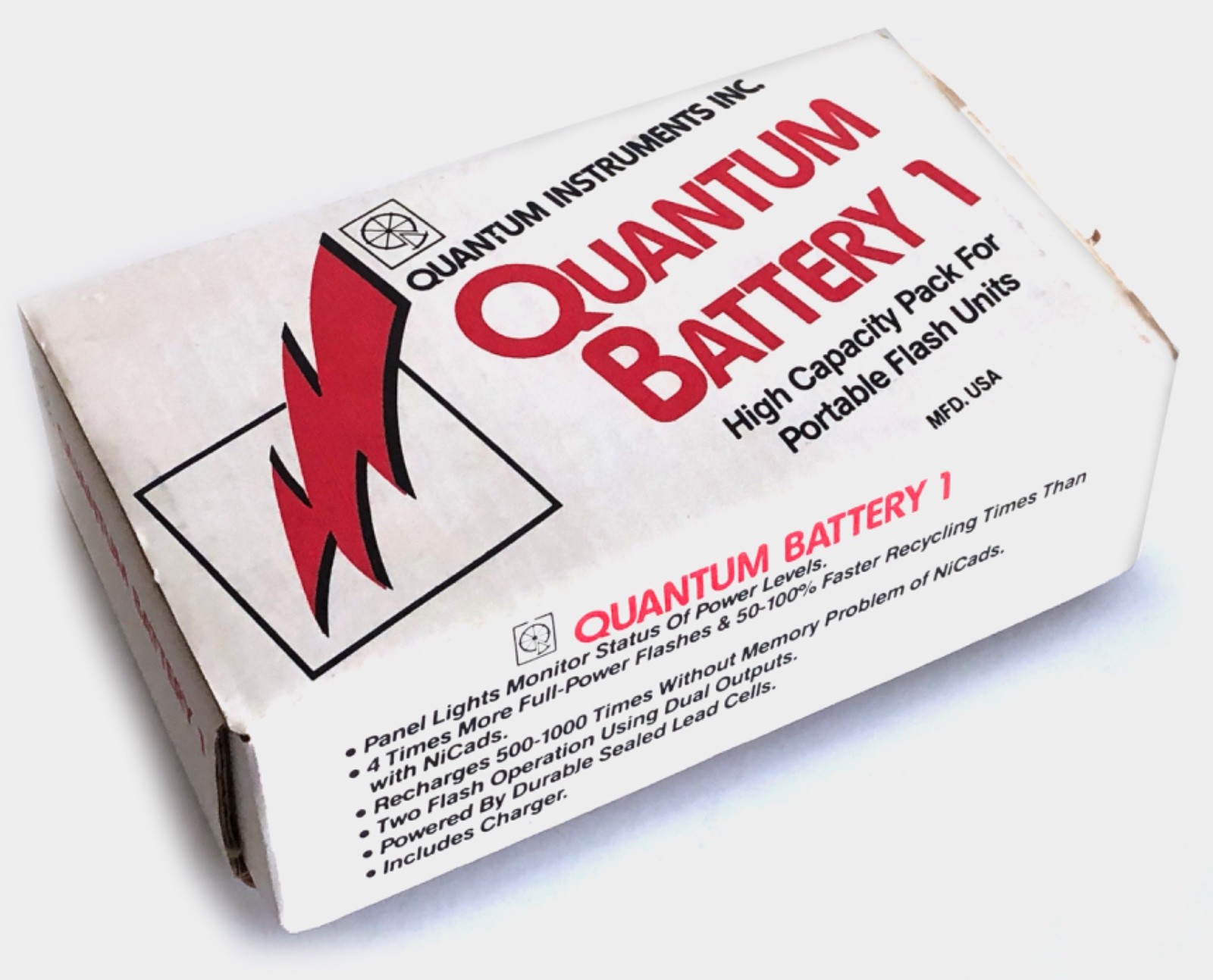 Quantum Instruments Quantum Battery 1 W Charger and Cables UNTESTED
