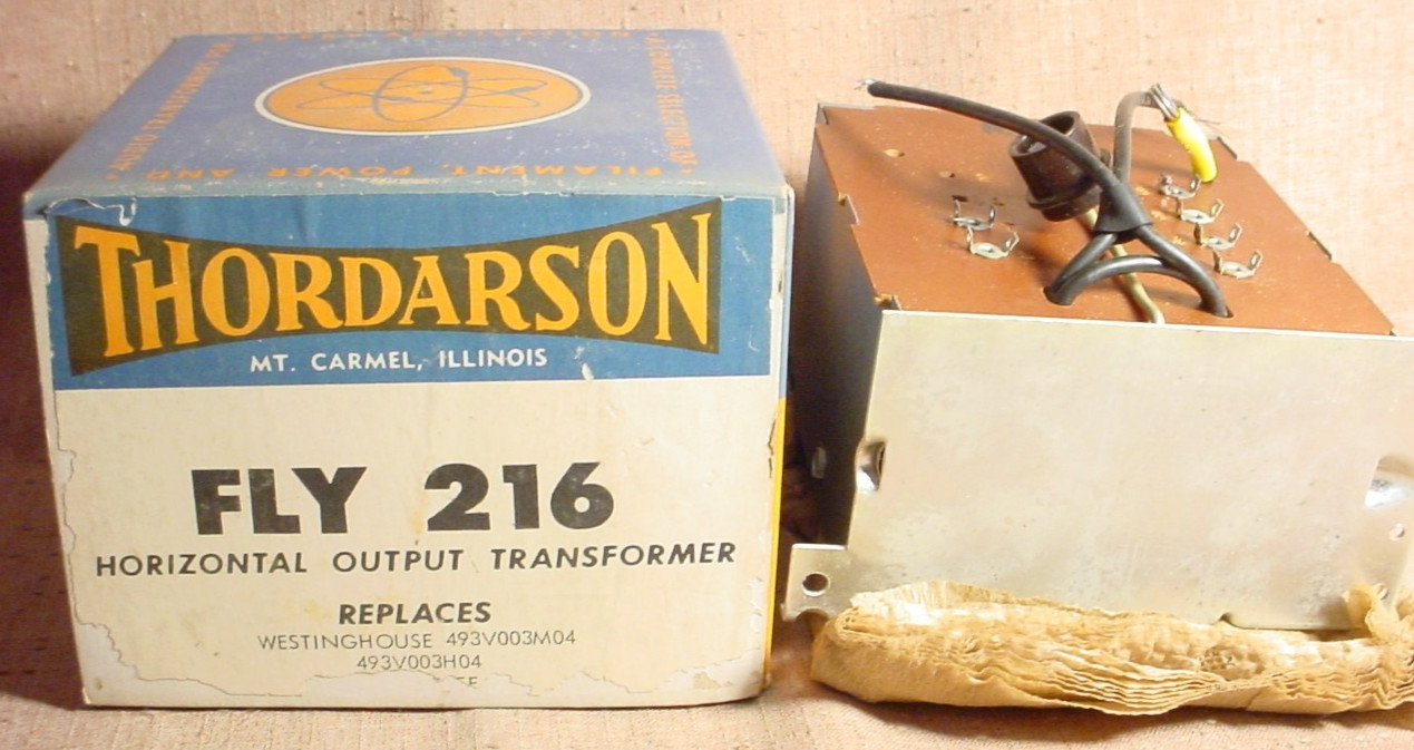 Thordarson FLY216 Horizontal Transformer 1960s NOS Westinghouse 493V003M04/H04