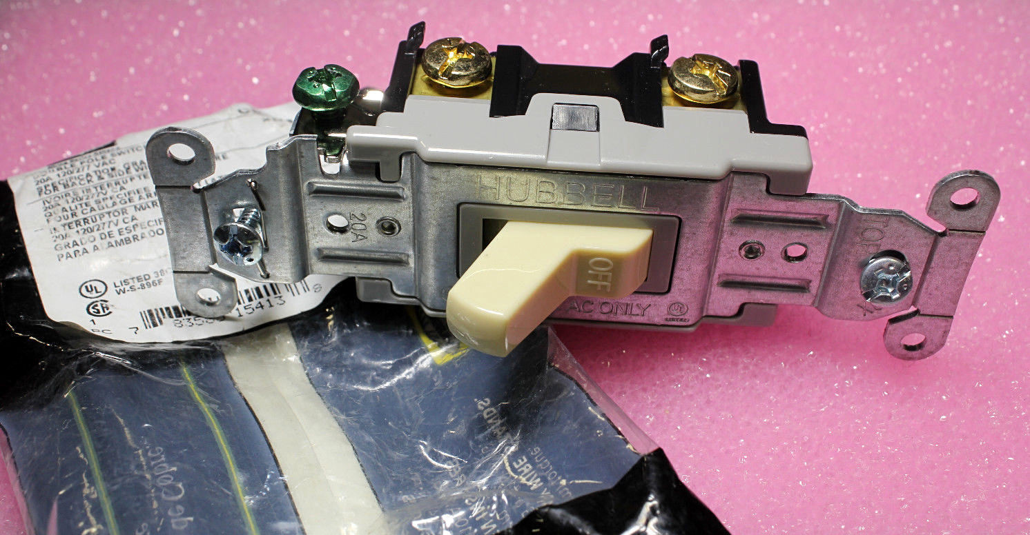 **LOT OF 10** HUBBELL W-S-896/2-0 SWITCH, NSN: 5930-01-147-8043 *NEW IN OEM PKG*