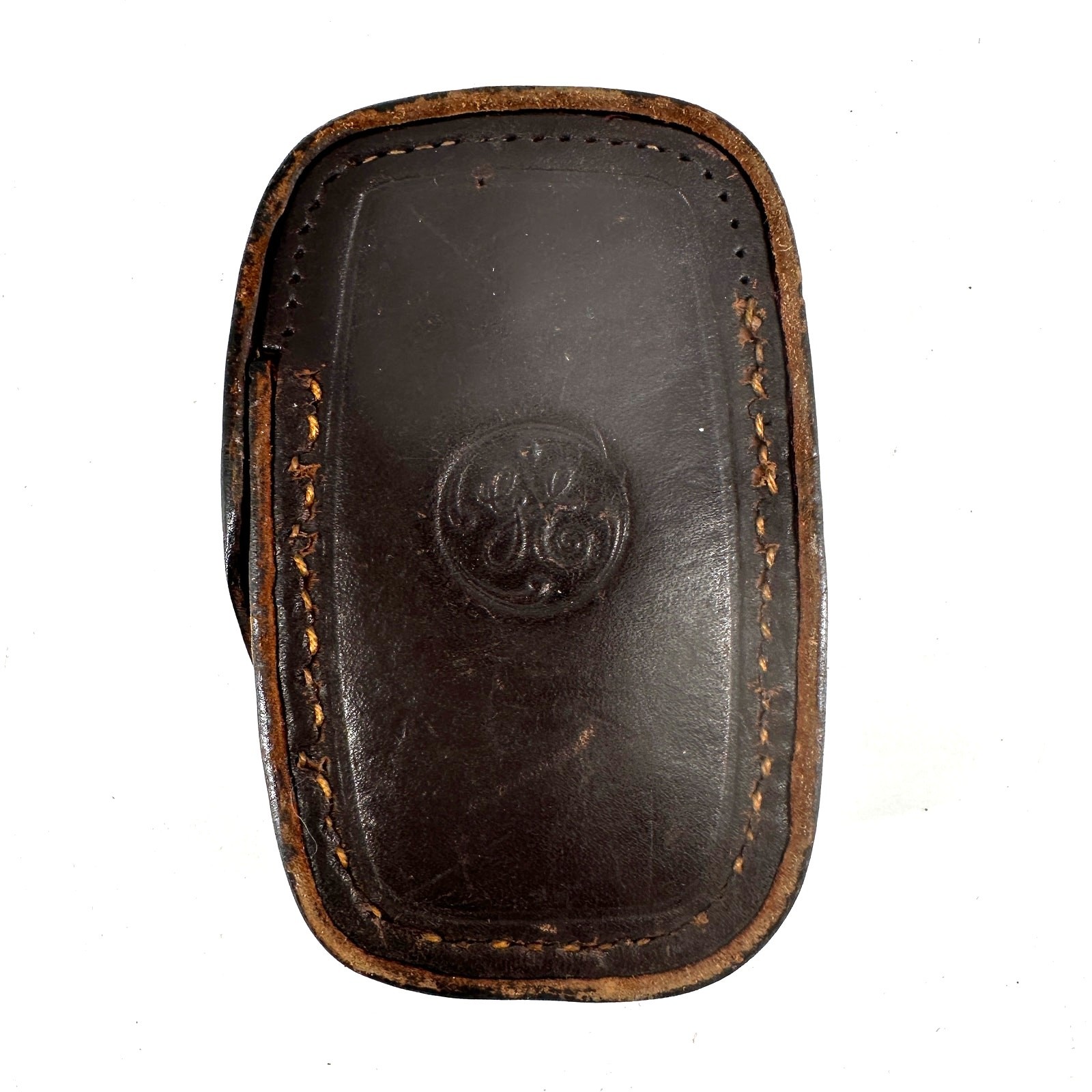Vintage GE Light Meter Leather Case Brown with Velvet Lining Photography