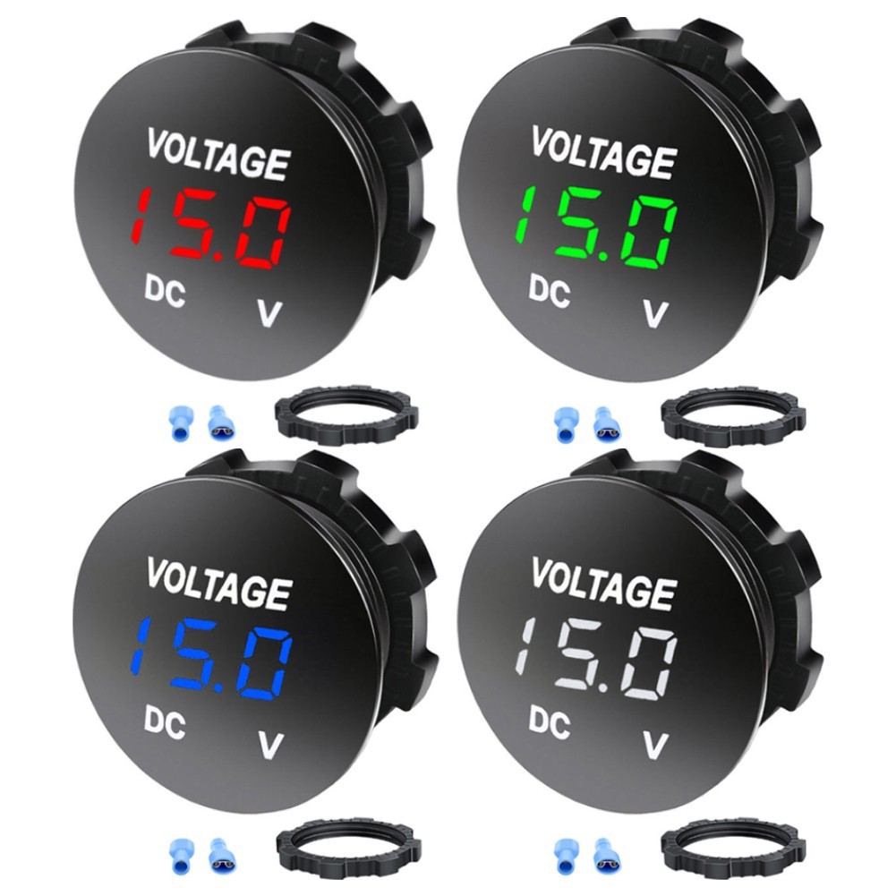 Enhanced Performance with LED Digital Modified Voltmeter Compatible with 12V24V