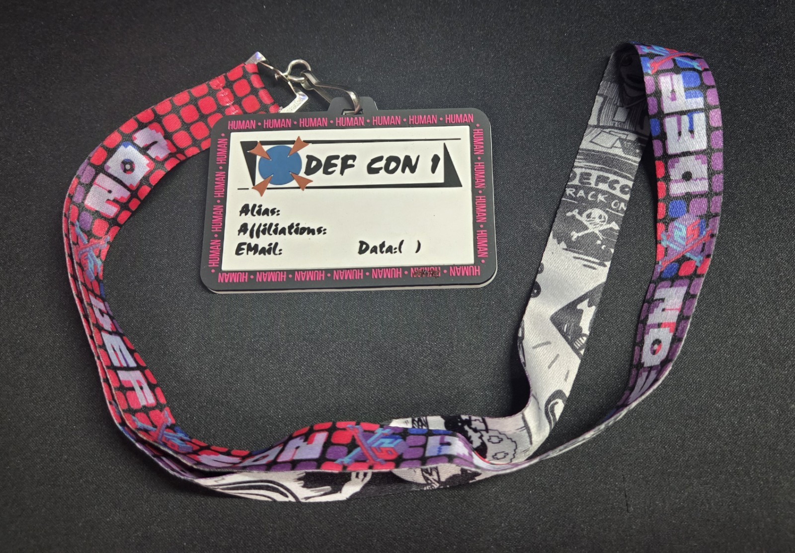 DEF CON 25 Human Badge & Lanyard – Official General Attendee Pass (2017)