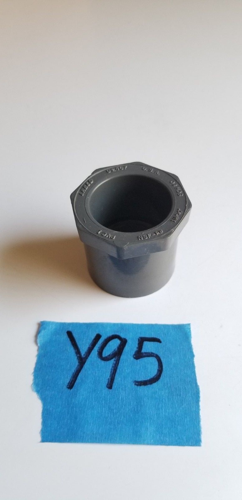 Lasco PVC 1-1/4" X 1" Reducer Bushing Spigot X Slip SCH80 PVCI 837-168 NSF-PW