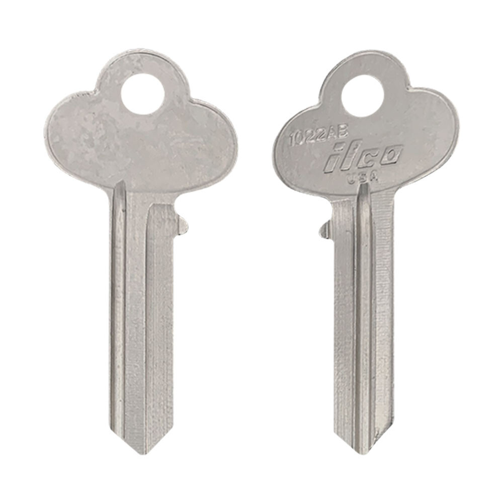 1022AB 6-Pin Key Blank – Nickel