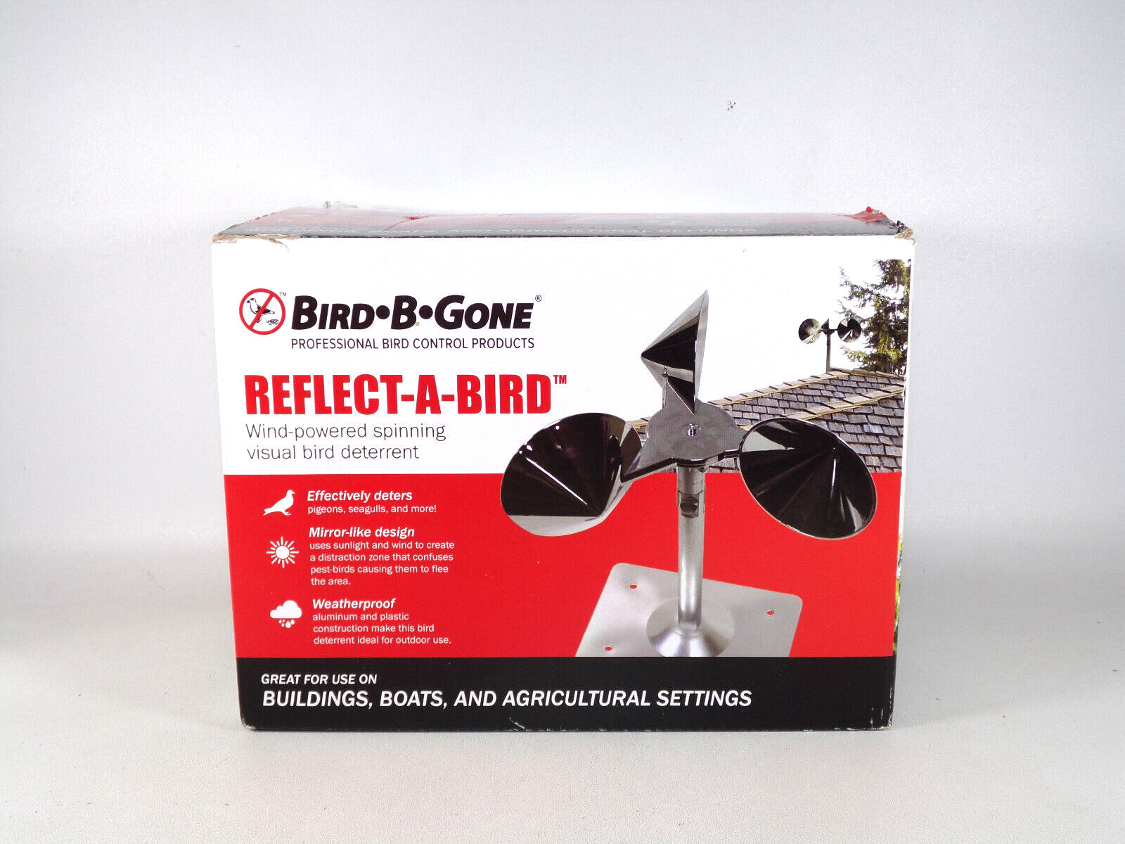 Bird B Gone, Reflect-A-Bird Wind-Powered Spinning Visual Bird Deterrent