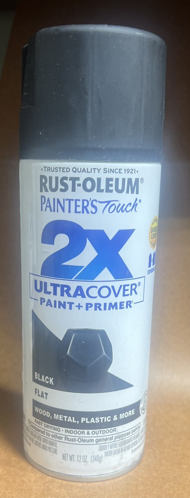 *1 Case* 6 CansRust-Oleum 334020 Painter's Touch 2X Ultra Cover12 oz, Flat Black