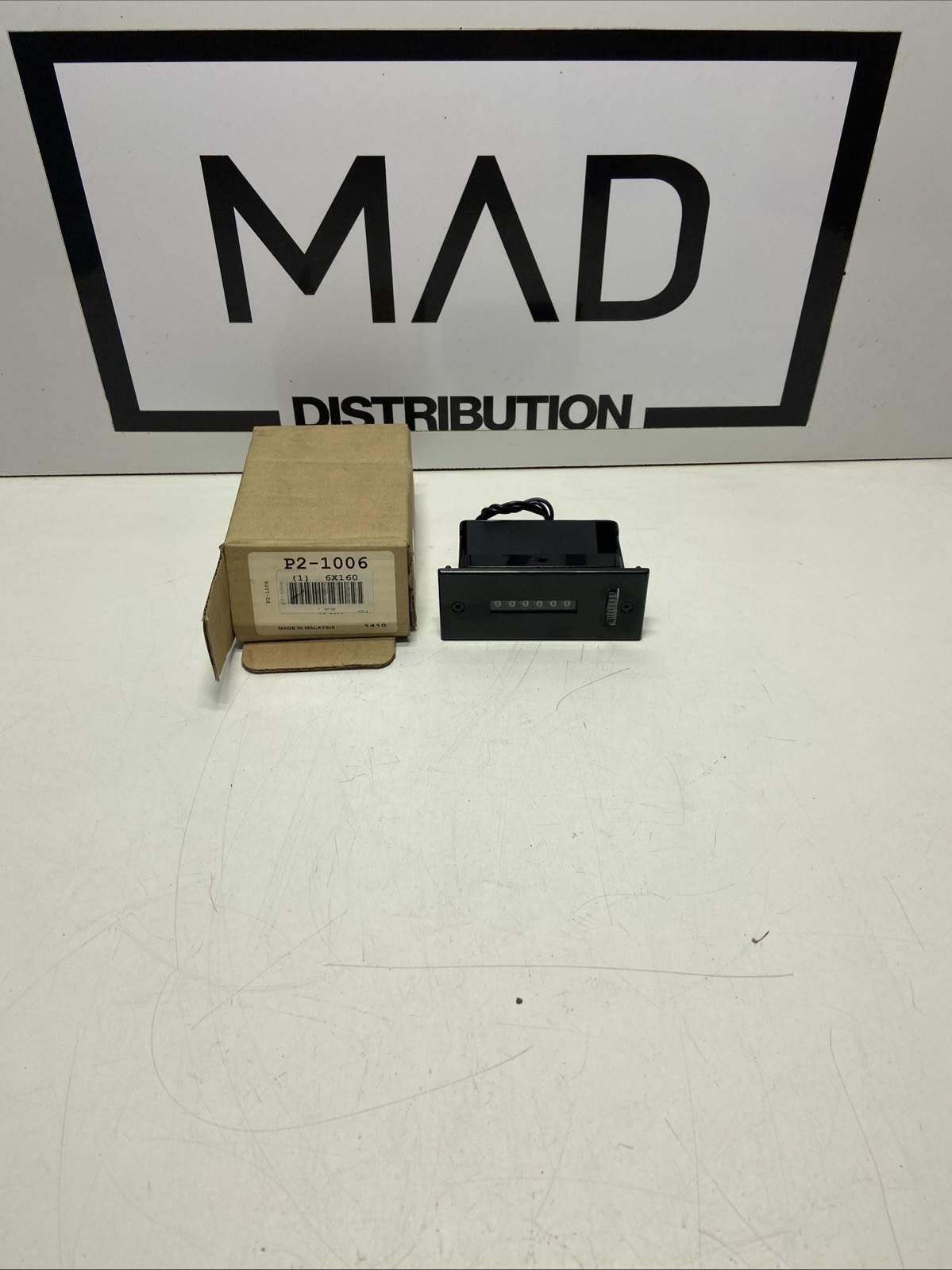Trumeter P2-1006 6-Digit Electromechanical Totalizing Counter 115VAC 7.8W 60Hz