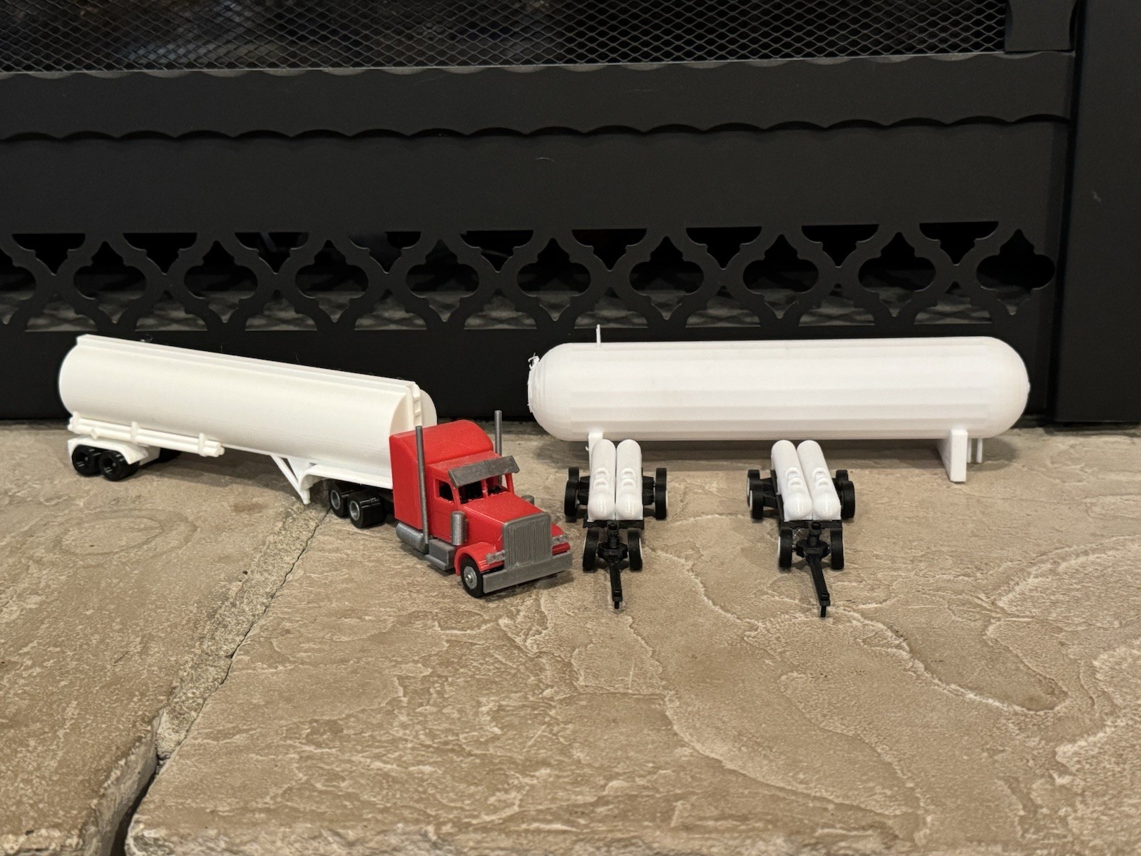 1/64 Anhydrous Ammonia nh3 Set - 2 Application Tanks, 1 Storage, 1 Transport Set