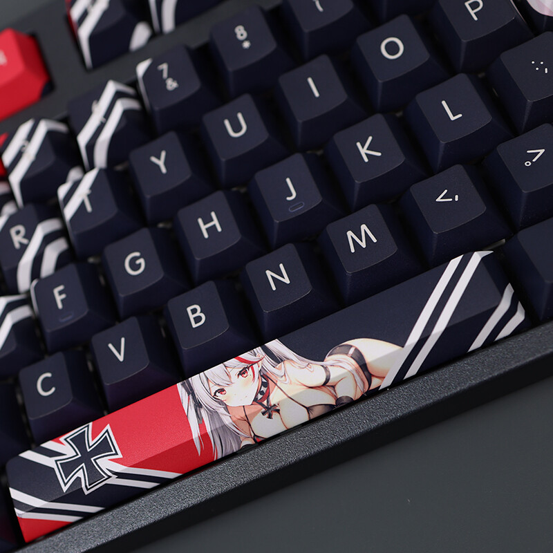 Azur Lane KMS Prinz Eugen Button PBT Sublimation Cherry MX 108 Keys Keycap