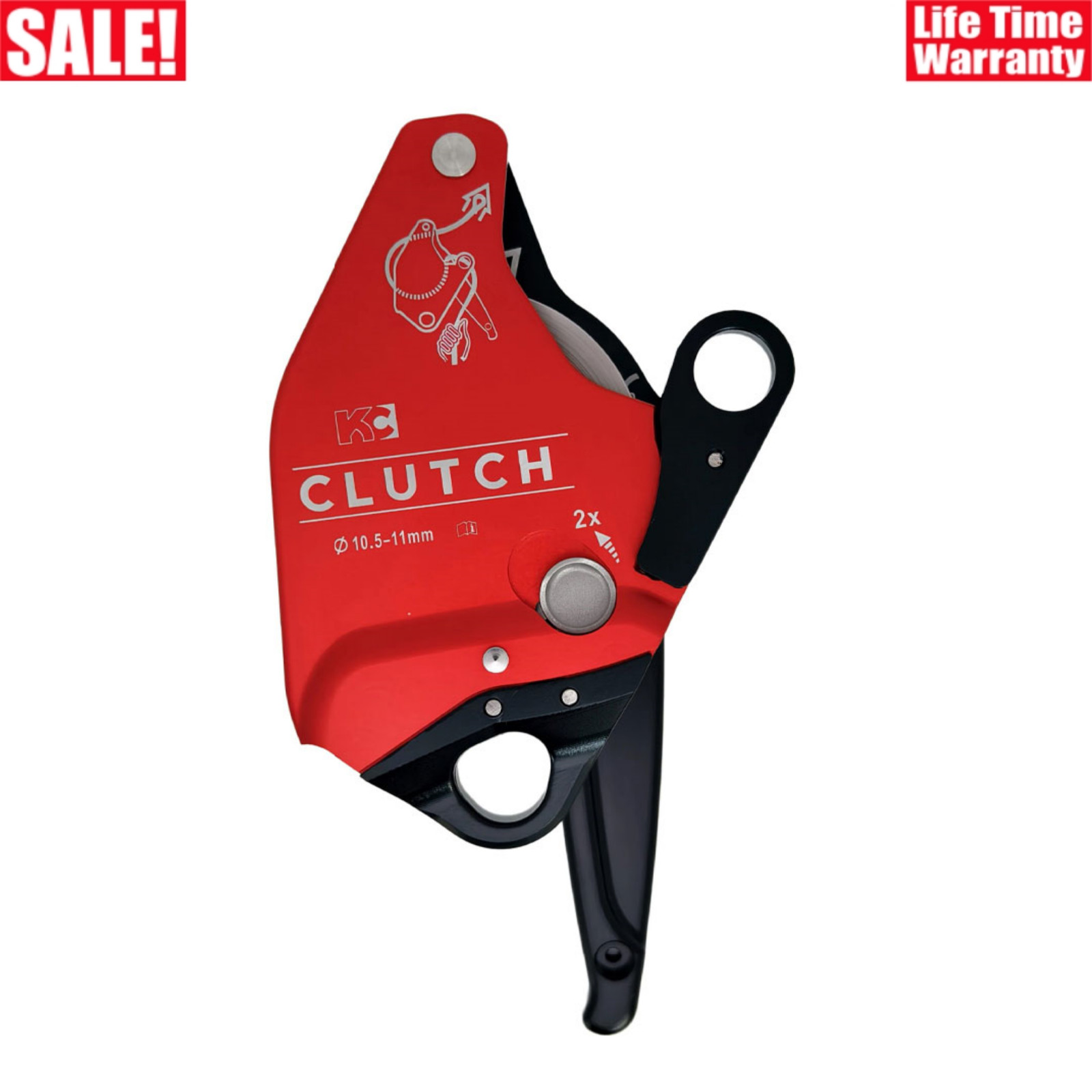 KC Clutch Descender Unidirectional Brake Pulley High Altitude Work Rope Rescue