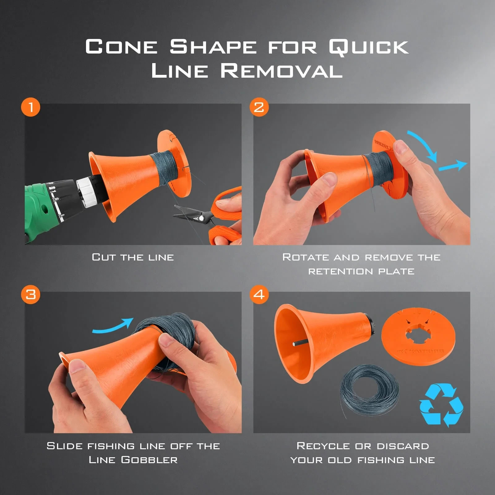 KastKing Line Stripper for Cordless Drills