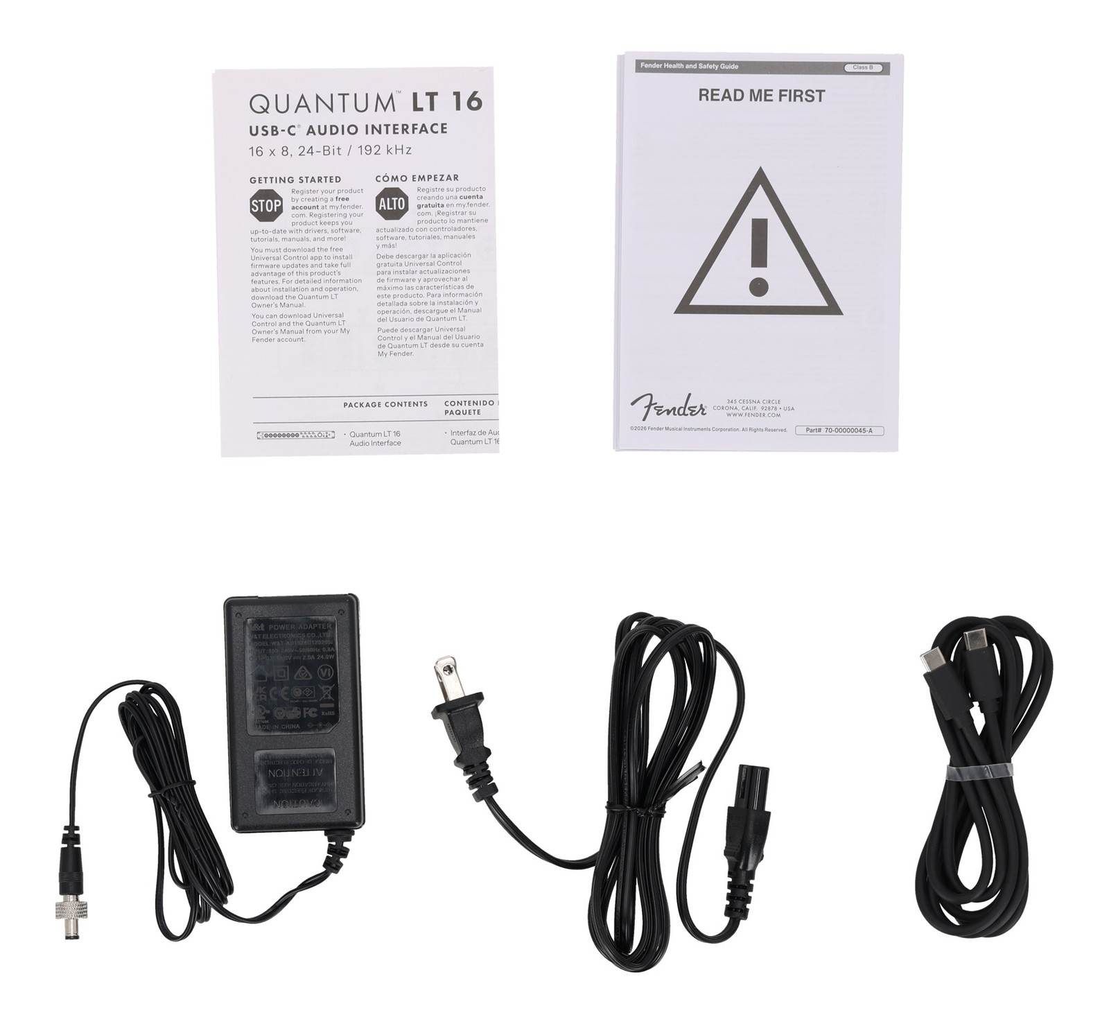 Fender Quantum LT 16 USB-C Studio Recording Audio Interface 16x8, 24 bit/192 kHz