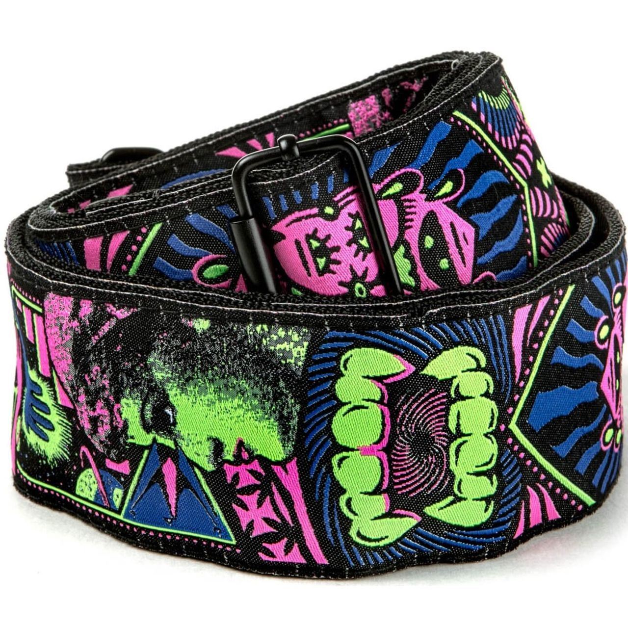 Dunlop ILOVEDUST 2" Jacquard Woven Guitar Strap, Fangs