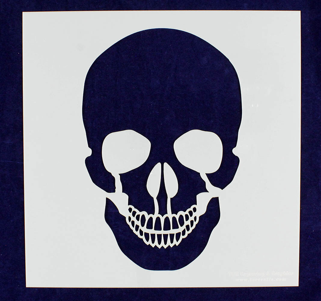 Large Skull Stencil- 16 x 16 Inch Painting/Crafts/Stencil/Template -Mylar 14 Mil