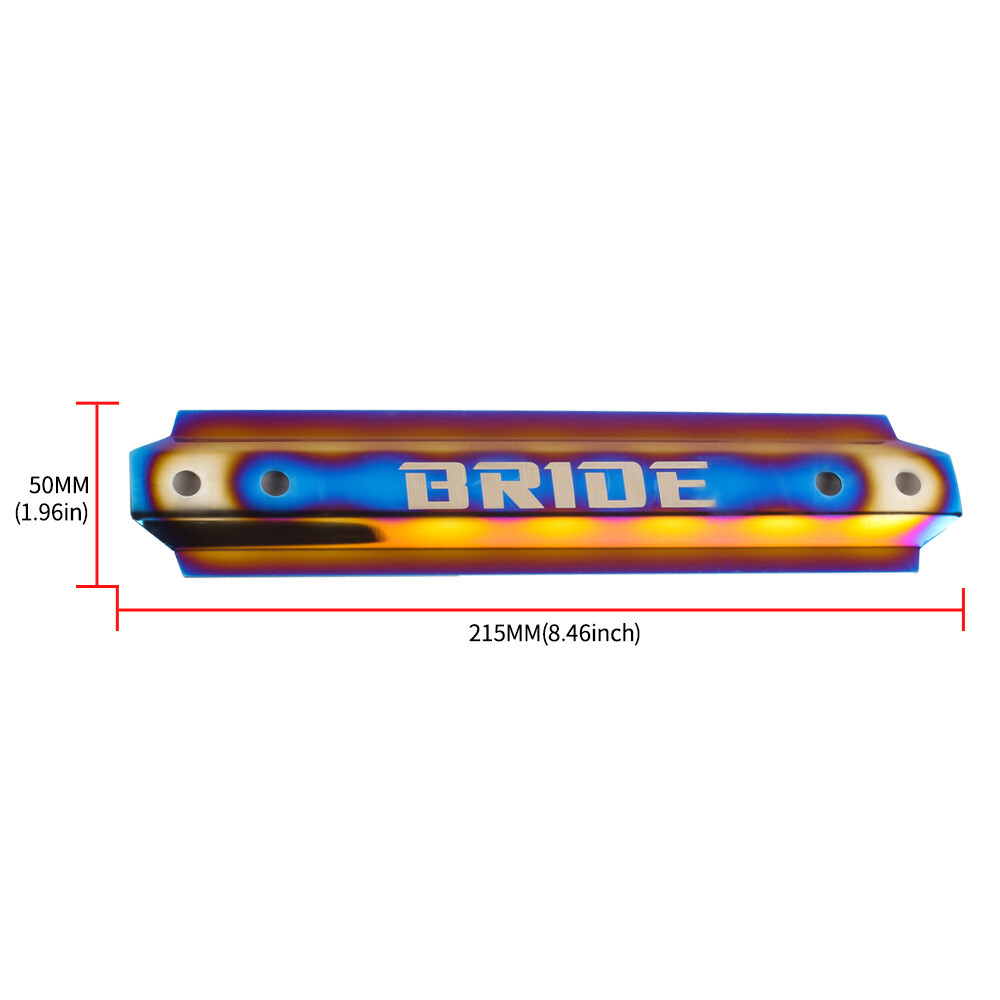 UNIVERSAL BRIDE TITANIUM ALUMINUM CAR BATTERY TIE DOWN MOUNT BRACKET BRACE BAR