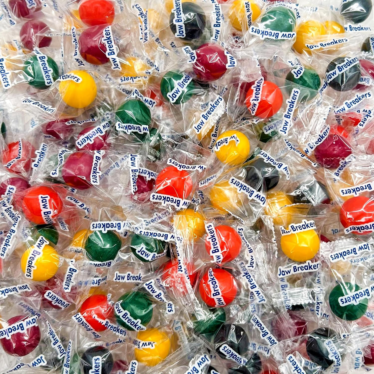 Jawbreakers Hard Candy, Fruit Flavored Assortment, 1 Lb Bag | Cherry, Orange, Le