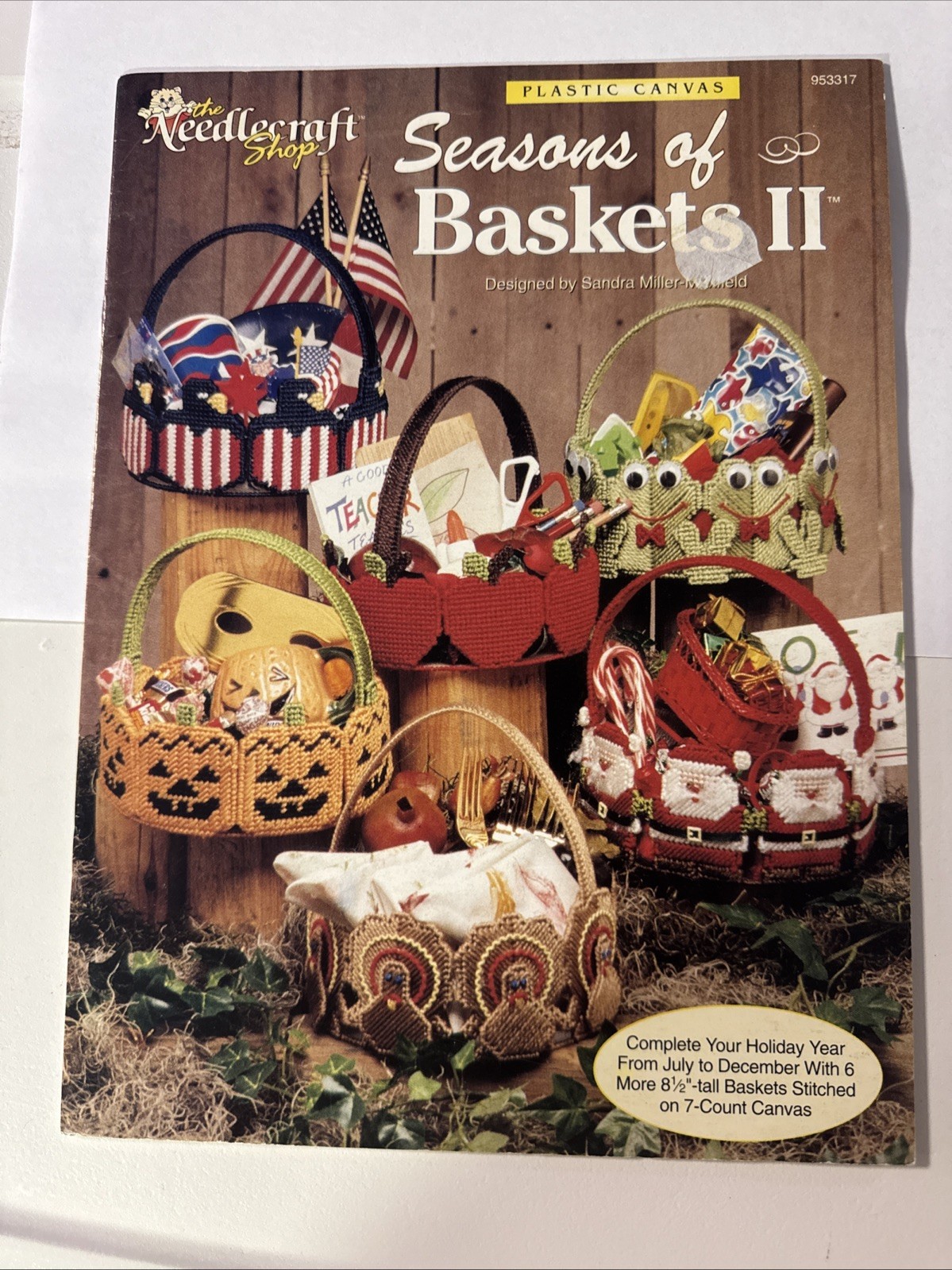 The Needlecraft Shop Plastic Canvas Pattern SEASONS OF BASKETS II 1995