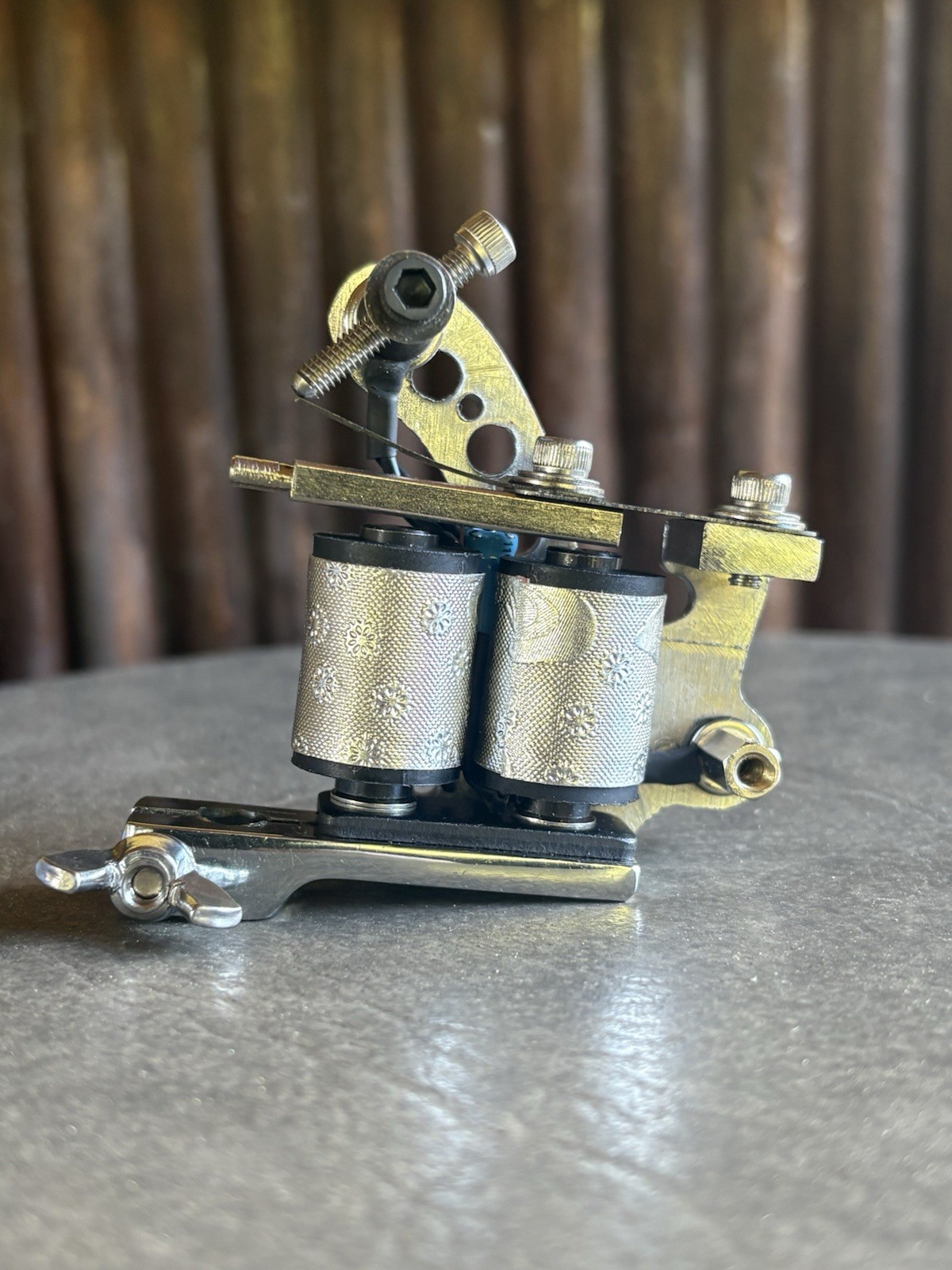 Custom Chrome Walker Frame VNTG Style tattoo coil machine