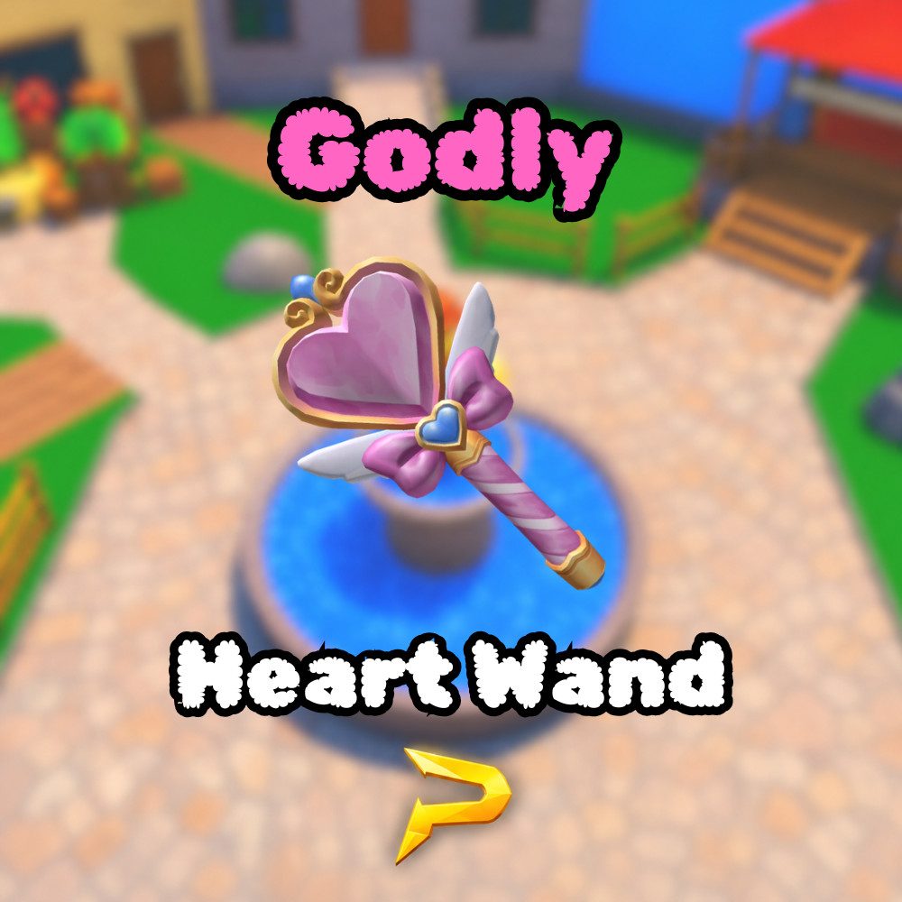 | Murder Mystery 2 | Rare Ancient Godly | Heart Wand | MM2 |⭐