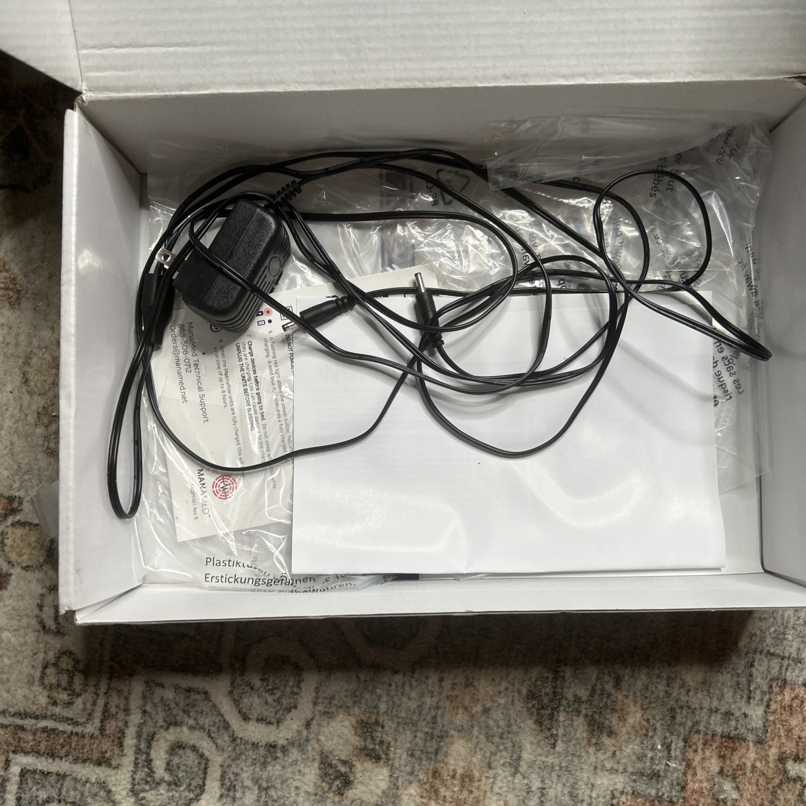 Plasma Flow Portable Limb Compression Device Cordless W/Charging and Manual
