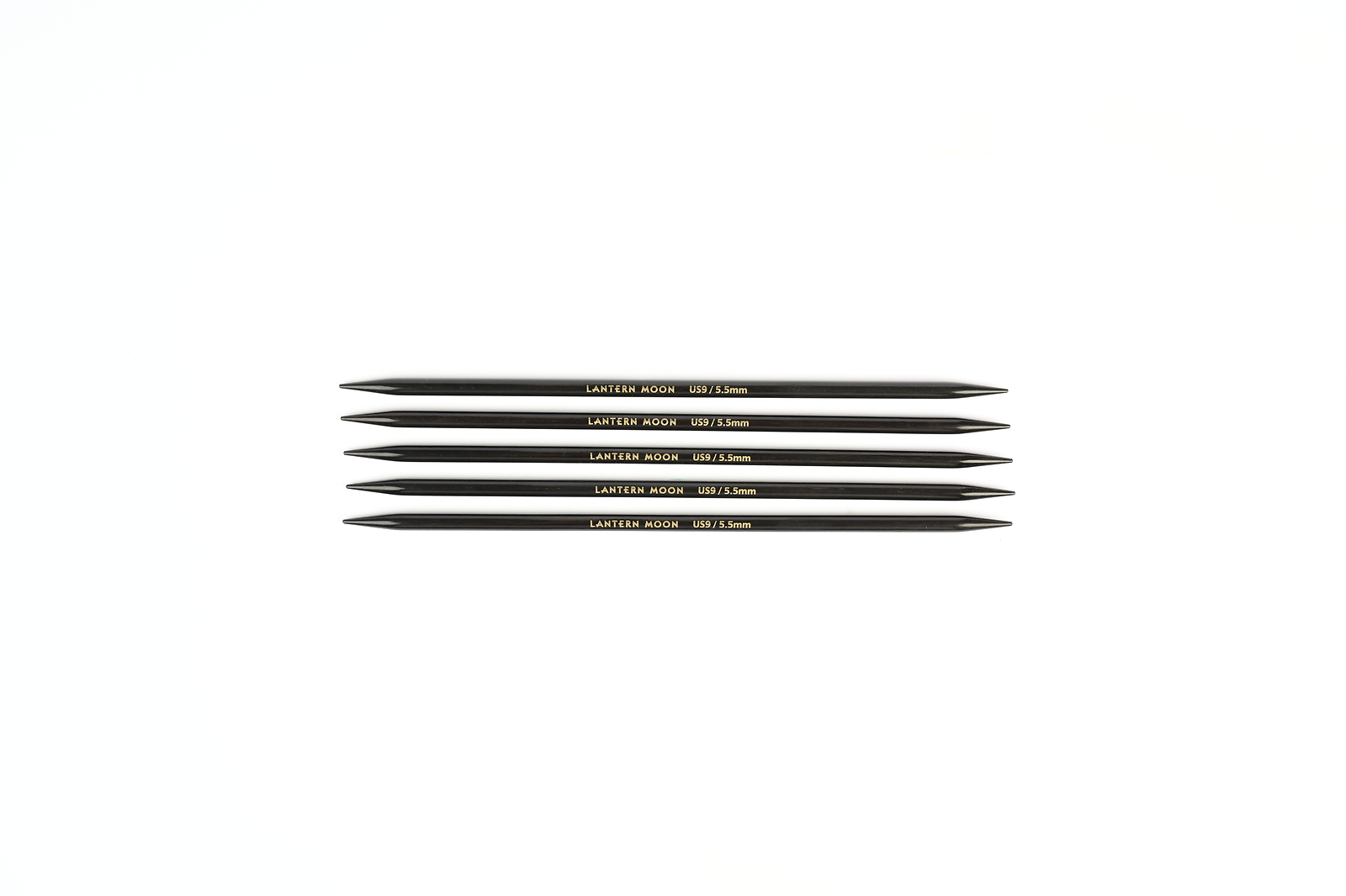 Lantern Moon Ebony Double Pointed Needles, 6 in (10.5 US / 6.5 mm)