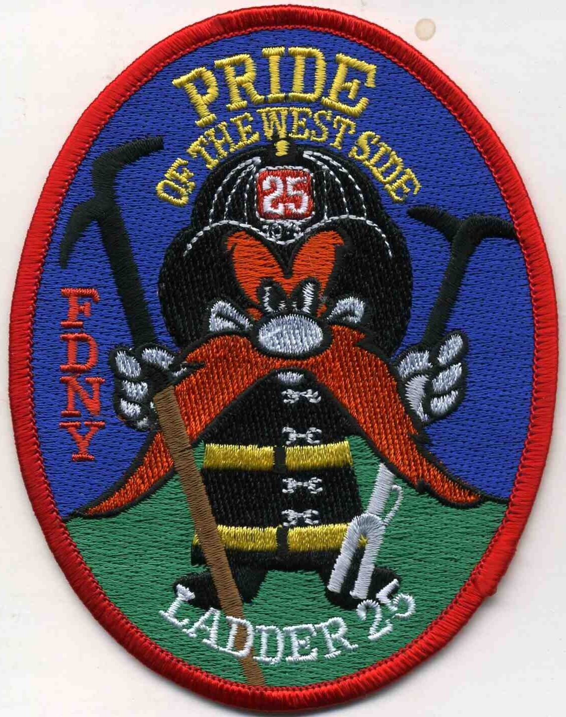 New York City FDNY Ladder - 25 "Pride West Side" (3.5" x 4.25" size) fire patch