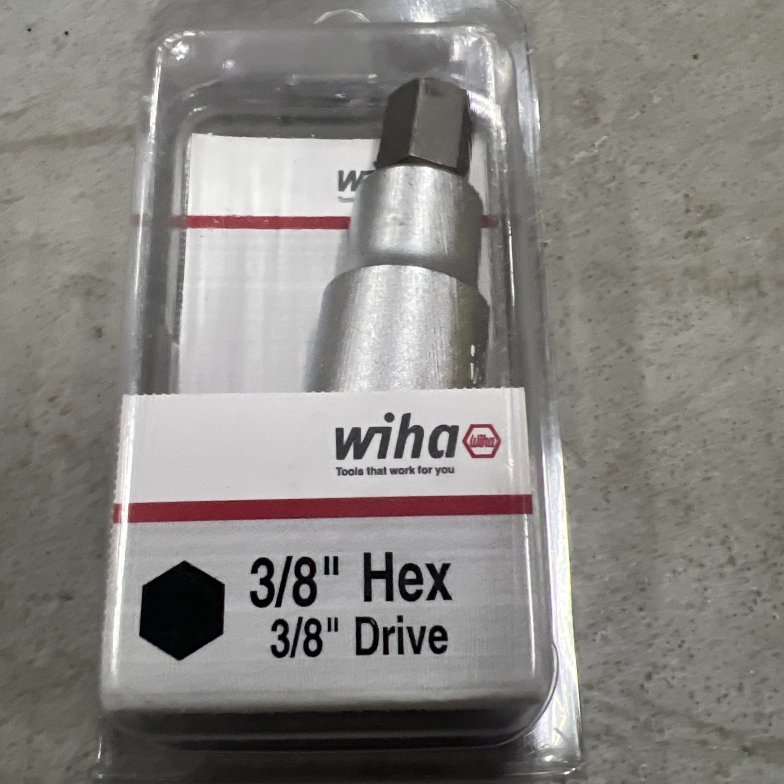 Wiha 71390 Hex Bit Socket 3/8" Drive NIB