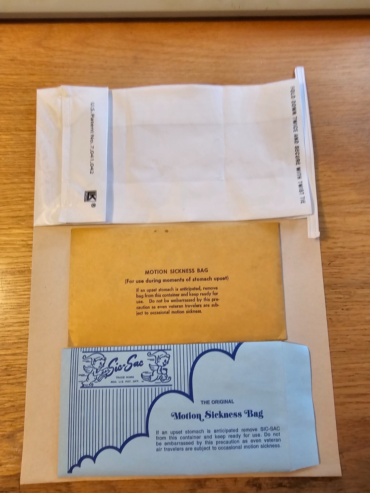 Pilot Air Sickness Bags (Aviation)