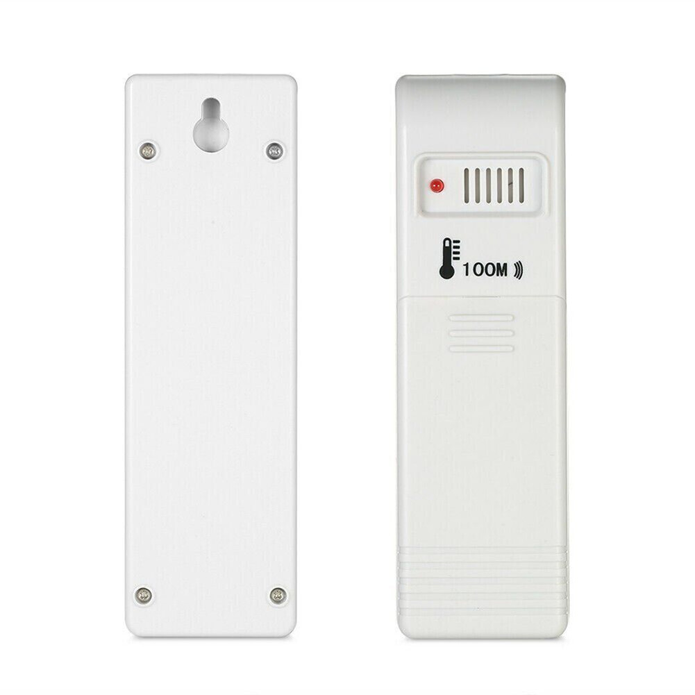 Wireless LCD Digital Thermometer Clock Indoor/Outdoor ℃/℉ Temperature Meter