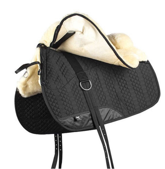 BAREBACK PAD - REAL SHEEPSKIN - WESTERN STYLE - Large