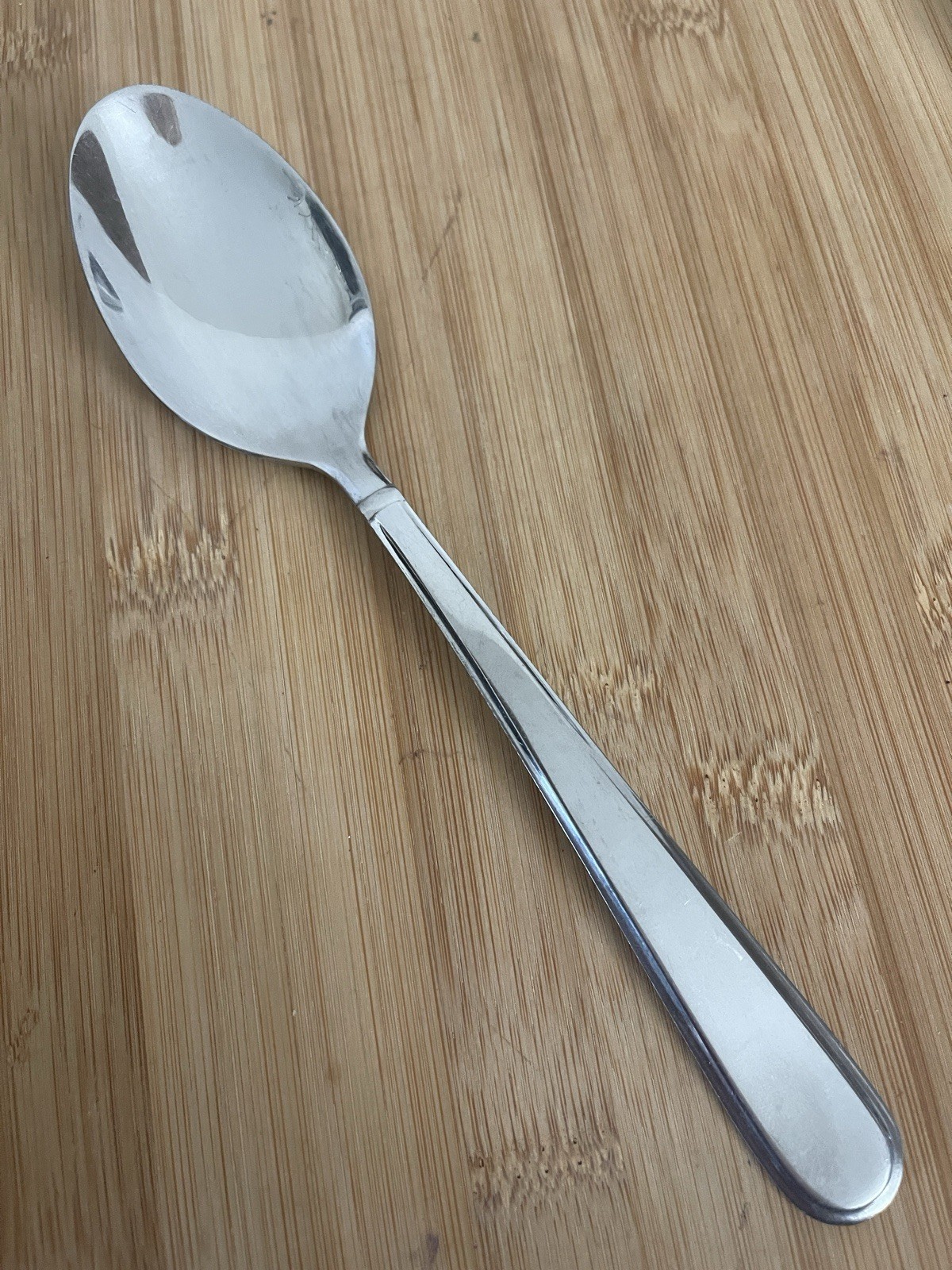 Cambridge ROSALIND Glossy Stainless Outlined Bands PLACE SOUP SPOON 8"