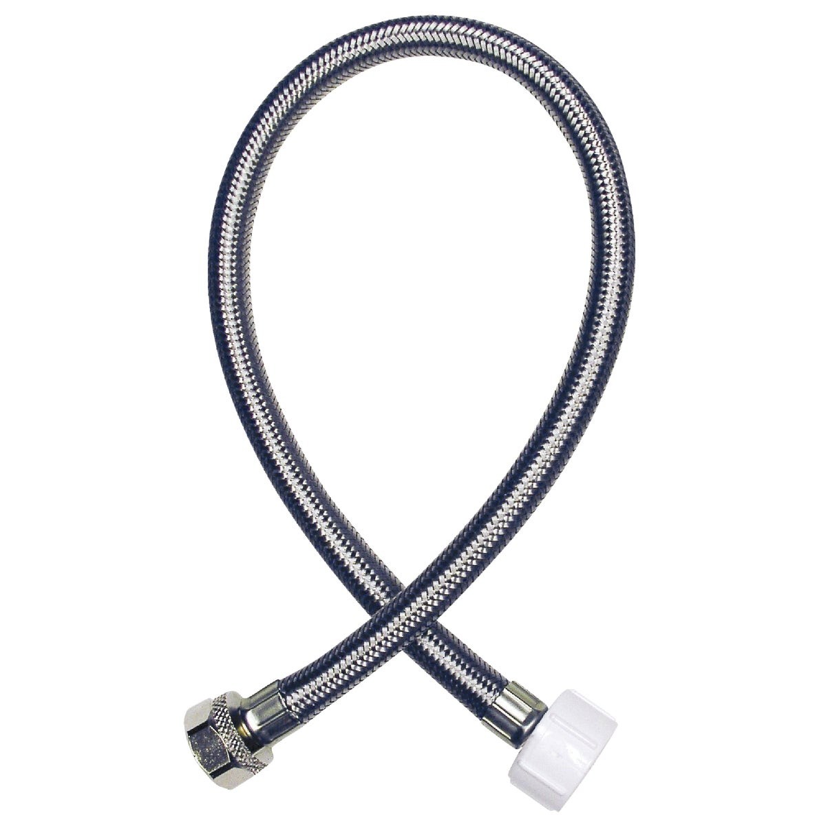 Do it Best 1/2 In. FIP x 7/8 In. BC x 16 In. Braided Stainless Steel Toilet