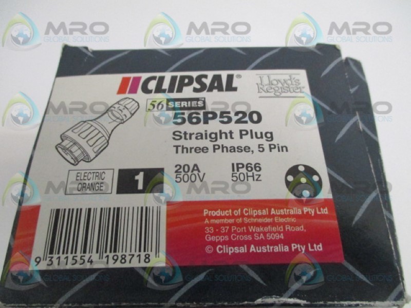 CLIPSAL 56P520 STRAIGHT PLUG NSMP