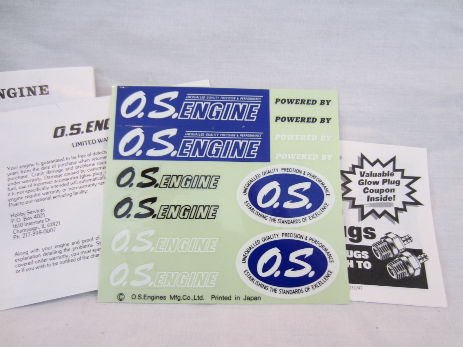 O.S. Max RX-R .21 RC Car Engine, USED
