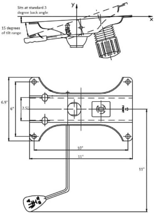 Restore Your Office Chair with Heavy Duty Tilt Swivel Mechanism - 500 lbs Cap