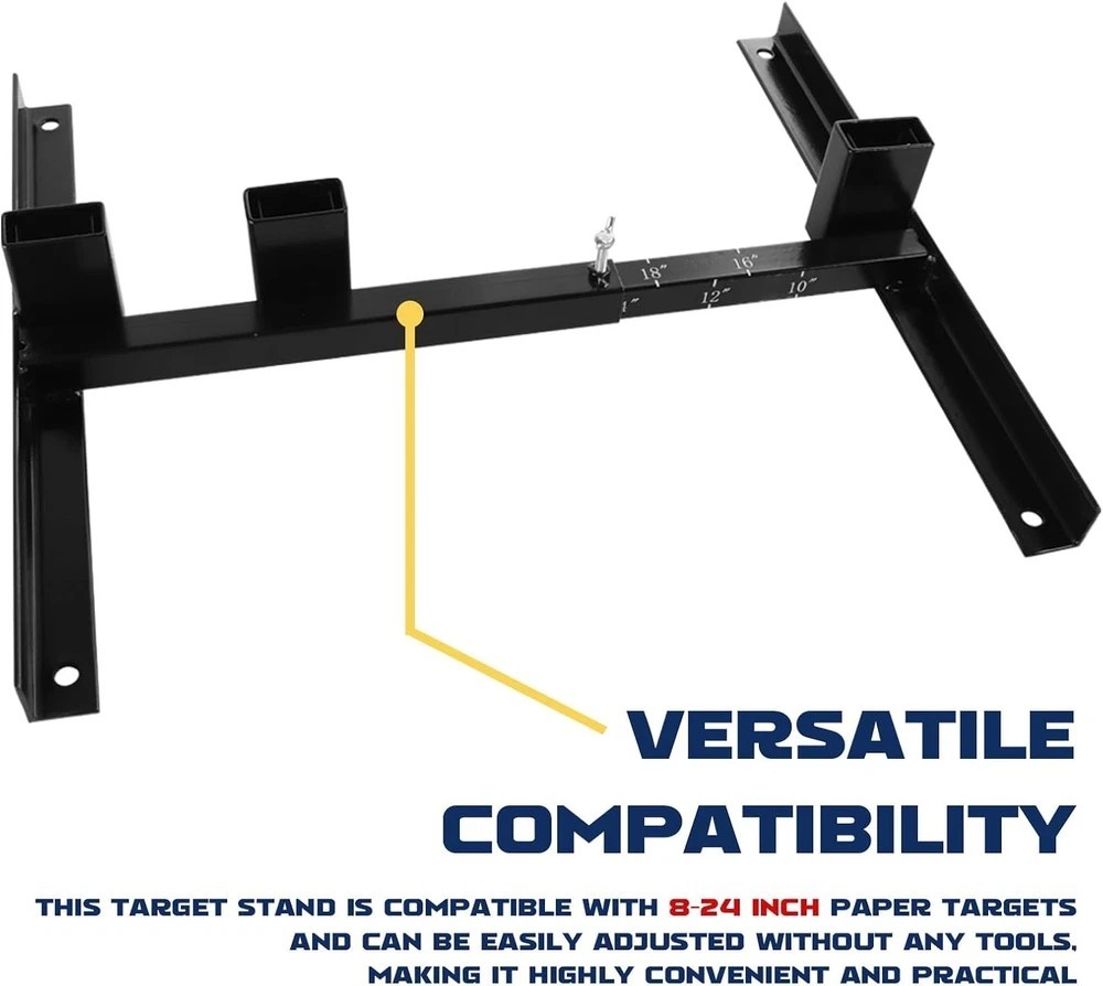 Adjustable Target Stand Base for Paper Shooting Cardboard Silhouette H Shape Sta