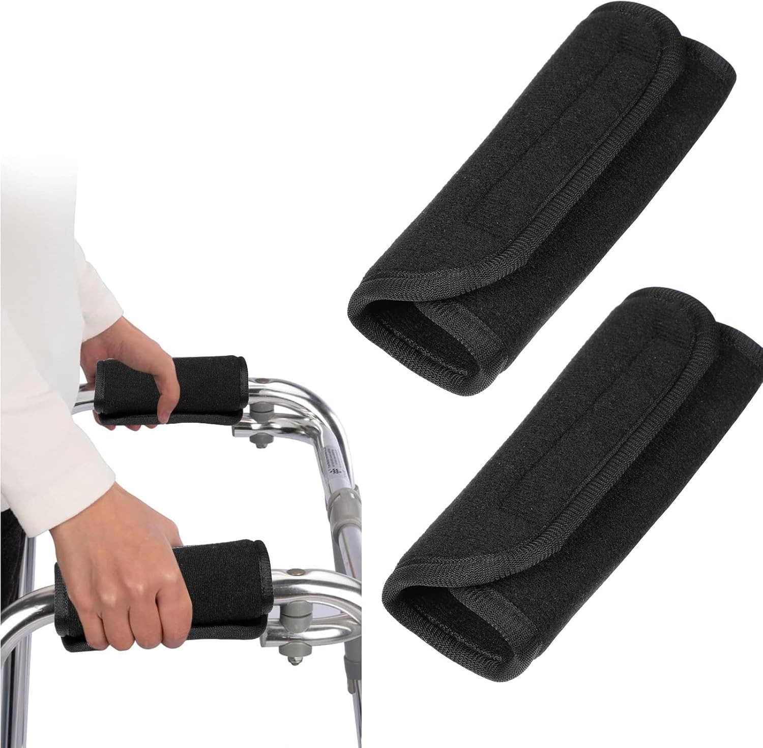 Walker Handle Cushions Universal Walk Hand Grip Covers Crutch Pads Washable Crut