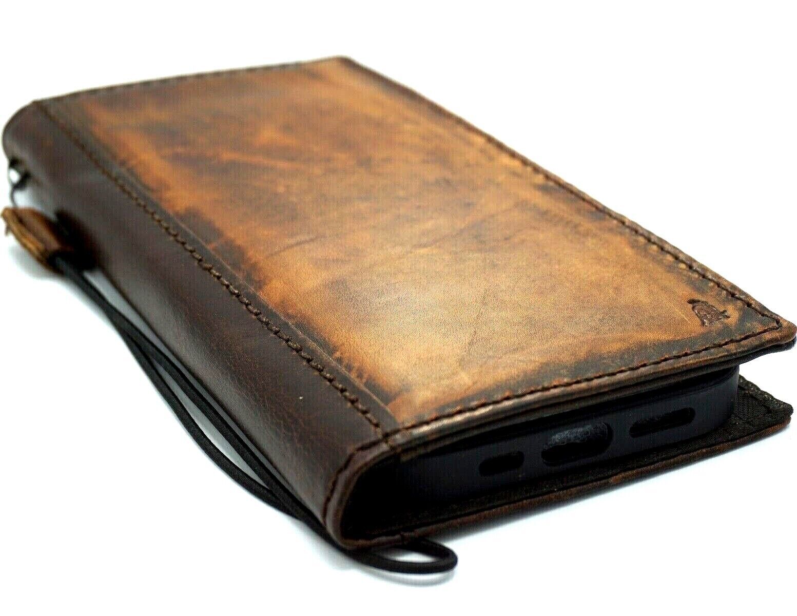 Genuine Leather case Google Pixel 6 6A 7 8 Pro 5 5A 4 4A 7A 8A Wallet Ston Book