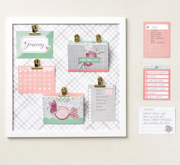NEW Stampin' Up CELEBRATE TODAY MAGNETIC BOARD KIT Stamps Crafting Project