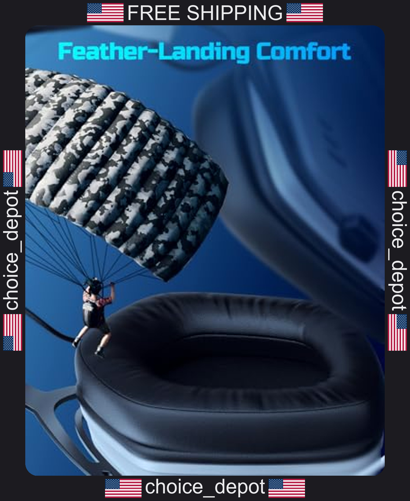 USB Gaming Headset with 50mm Drivers for PC and Consoles