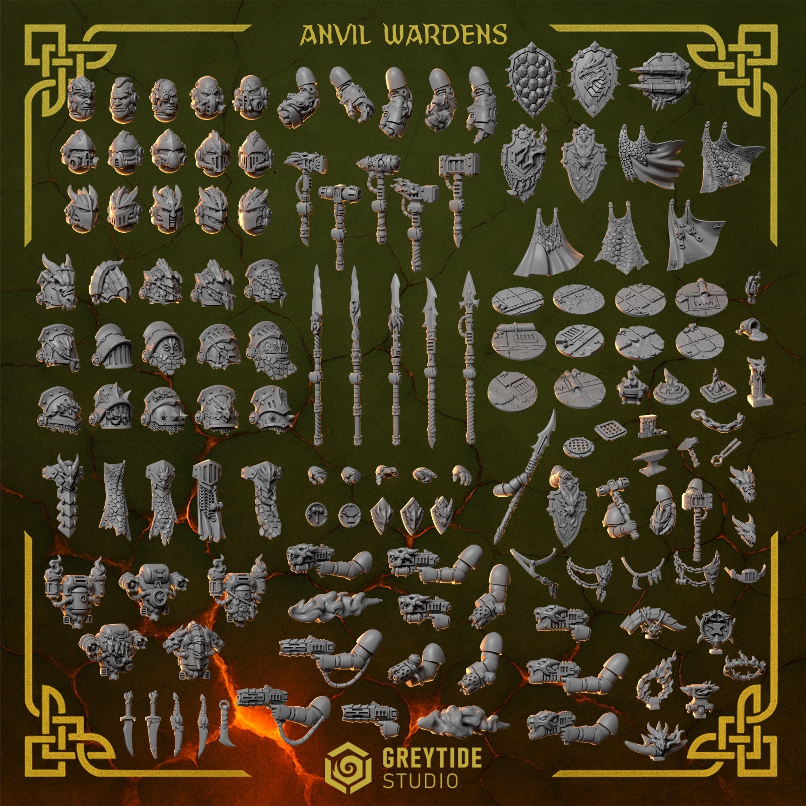Anvil Wardens Upgrade Bits | 16K Resin 3D Printed [Greytide]
