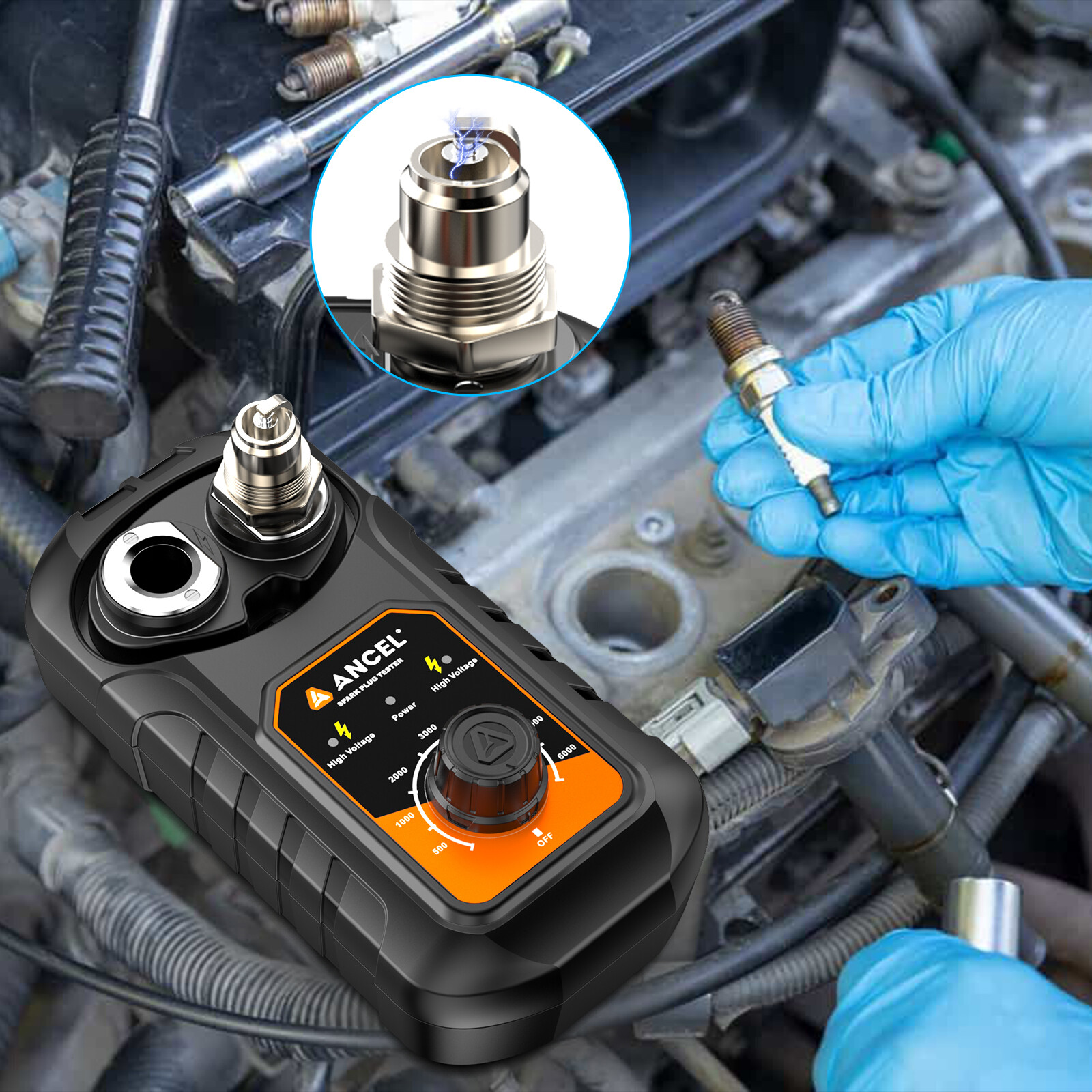 Spark plug tester vehicle ignition tester diagnostic ignition system tester igni
